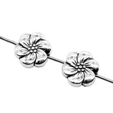 WYSIWYG 10pcs Flower Beads For DIY Jewelry Making Jewelry Finding Antique Silver Color 10mm EF3809