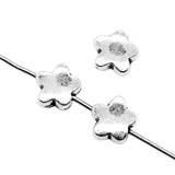 WYSIWYG 10pcs Flower Beads For DIY Jewelry Making Jewelry Finding Antique Silver Color 7mm