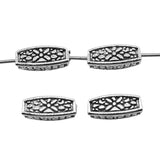 WYSIWYG 10pcs Jewelry Findings Handmade Diy Craft Long Carved Beads Antique Bronze Color Antique Silver Color Charms 5x13mm EF3742