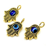 WYSIWYG 10pcs Palm Charms Pendant DIY Jewelry Findings Antique Silver Color Antique Gold Color Tone 13x20mm For Jewelry Making