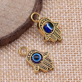 WYSIWYG 10pcs Palm Charms Pendant DIY Jewelry Findings Antique Silver Color Antique Gold Color Tone 13x20mm For Jewelry Making