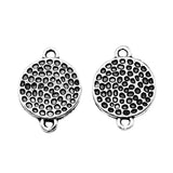 WYSIWYG 10pcs Pock Joint Connector Connector Charms DIY Alloy Jewelry Findings Antique Silver Color 12x17mm