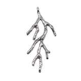 10pcs 44x20mm Tree Branch Shape Charms Antique Silver Color Connector Pendant Handmade Hanging Jewelry Making Accessory EF4567