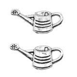 WYSIWYG 10pcs Watering Can Pendant Charms Diy Jewelry Making Jewelry Finding Antique Silver Color 12x25mm