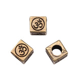 WYSIWYG 10pcs Yoga OM Beads For Jewelry Making European Men Bracelet Jewelry Findings Accessories DIY