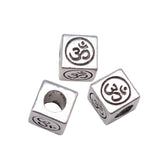 WYSIWYG 10pcs Yoga OM Beads For Jewelry Making European Men Bracelet Jewelry Findings Accessories DIY