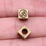 WYSIWYG 10pcs Yoga OM Beads For Jewelry Making European Men Bracelet Jewelry Findings Accessories DIY