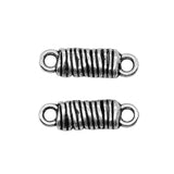 WYSIWYG 10pcs/lot 6x20mm Antique Silver Color Imitation Tie-Wrap Strip Bar Connector Diy Jewelry Making Accessories