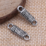 WYSIWYG 10pcs/lot 6x20mm Antique Silver Color Imitation Tie-Wrap Strip Bar Connector Diy Jewelry Making Accessories