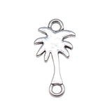WYSIWYG 10pcs/lot Coconut Charms Connector For Jewelry Making 12x25mm Antique Silver Color Accessories