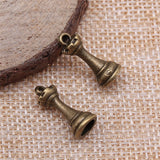 WYSIWYG 12pcs 2 Colors International Chess Charms Pendant Chess Knight King Queen Rook Bishop Pawn Charms For Jewelry Making