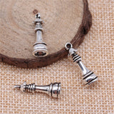 WYSIWYG 12pcs 2 Colors International Chess Charms Pendant Chess Knight King Queen Rook Bishop Pawn Charms For Jewelry Making