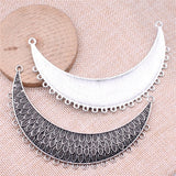 WYSIWYG 1pcs 103x25mm Necklace Connector Charms Antique Silver Color Jewelry Findings Jewelry Accessories