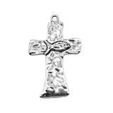 1pcs 43x69mm Antique Silver Color Jesus Fish Cross Charms Pendant For DIY Jewelry Making ef4304