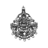 WYSIWYG 1pcs 49x63mm Charms Connector Big Indian Idol Shiva Antique Silver Color Alloy Diy Jewelry Making Accessories