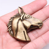 WYSIWYG 1pcs 52x51mm Big Horse Head Charm Horse Head Pendants For Jewelry Making Horse Head Pendants