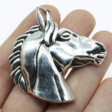 WYSIWYG 1pcs 52x51mm Big Horse Head Charm Horse Head Pendants For Jewelry Making Horse Head Pendants