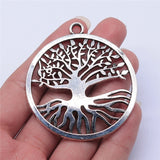 WYSIWYG 1pcs 54x54mm Antique Silver Color Tree Of Life Charms Pendant For Jewelry Making DIY Jewelry Findings