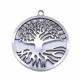 WYSIWYG 1pcs 54x54mm Antique Silver Color Tree Of Life Charms Pendant For Jewelry Making DIY Jewelry Findings