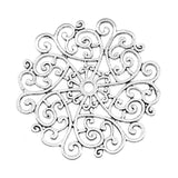 1pcs 55x52mm Filigree Flower Pendants Charm Mandala Flower Pattern Pendants Charm For Jewelry Making EF4814