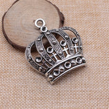 WYSIWYG 1pcs 58x53mm Vintage Crown Charm Charms For Jewelry Making Vintage Medieval Crown Charms Charm Big Crown