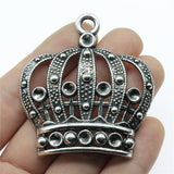 WYSIWYG 1pcs 58x53mm Vintage Crown Charm Charms For Jewelry Making Vintage Medieval Crown Charms Charm Big Crown