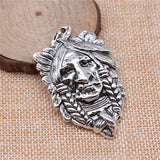 WYSIWYG 1pcs 59x36mm Indian Chief Charm Pendants For Jewelry Making Indian Chief Pendants Charm