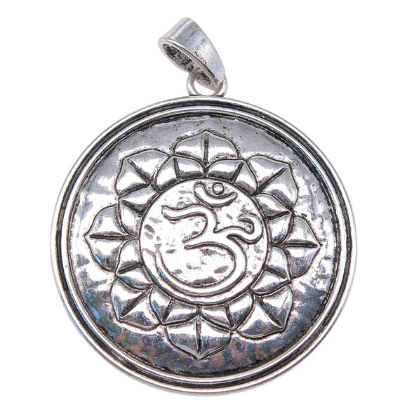 WYSIWYG 1pcs 61x77mm Buddhist Lotus Charms Antique Silver Color For Jewelry Making Charms Pendant DIY Jewelry Findings