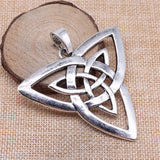 WYSIWYG 1pcs 65x68mm Big Double Triquetra Amulet Charm Jewelry Making Triquetra Charms Charm Triquetra Symbol