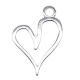 1 pieza de dije de corazón hueco grande vintage de 66 x 46 mm para hacer joyas, dije de corazón hueco grande, dije de corazón grande ef4202