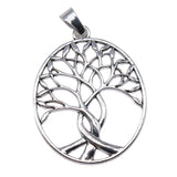 WYSIWYG 1pcs 68x53mm Big Tree Charm Pendants For Jewelry Making Necklace Big Oval Tree Pendants Charm Oval Tree