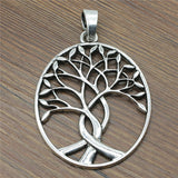 WYSIWYG 1pcs 68x53mm Big Tree Charm Pendants For Jewelry Making Necklace Big Oval Tree Pendants Charm Oval Tree