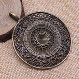 WYSIWYG 1pcs 68x56mm Round Mandala Flower Charm Pendants Filigree Round Mandala Charm For Jewelry Making
