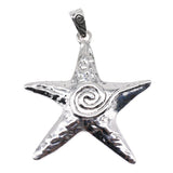 WYSIWYG 1pcs 70x66mm Antique Silver Color Starfish Charms Pendant For Jewelry Making