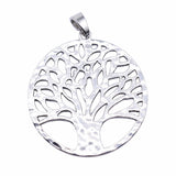 WYSIWYG 1pcs 70x70mm Antique Silver Color Tree Of Life Charms Pendant For Jewelry Making DIY Jewelry Findings