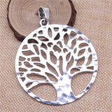 WYSIWYG 1pcs 70x70mm Antique Silver Color Tree Of Life Charms Pendant For Jewelry Making DIY Jewelry Findings