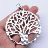 WYSIWYG 1pcs 70x70mm Antique Silver Color Tree Of Life Charms Pendant For Jewelry Making DIY Jewelry Findings
