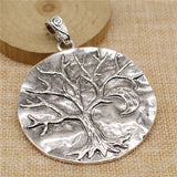 WYSIWYG 1pcs 71x64mm Tibetan Silver Color Large Tree Life &amp; Moon Charms Pendants For Necklace Jewelry Making Findings