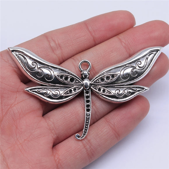WYSIWYG 1pcs 80x47mm Pendant Large Dragonfly Dragonfly Charm Pendants For Jewelry Making Big Dragonfly Pendants