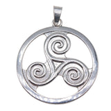 WYSIWYG 1pcs 85x67mm Triple Spiral Charms For Jewelry Making Antique Silver Color Charm Pendant Jewelry Accessories