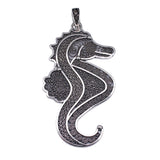 WYSIWYG 1pcs Charms 94x48mm Seahorse Charms For Jewelry Making DIY Jewelry Findings Antique Silver Color Alloy Charms Pendant EF3814