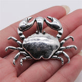 1pcs Charms Crab Antique Silver Color 38x54mm Metal Alloy Charms Jewelry Diy Accessories ef4437