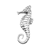 WYSIWYG 1pcs Charms Hippocampus 40x90mm Antique Silver Color Pendant Hippocampus Charms For Jewelry Making Jewelry Findings