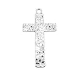 WYSIWYG 1pcs Cross Pendant Charms Diy Jewelry Making Jewelry Finding Antique Silver Color 38x67mm