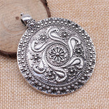 WYSIWYG 1pcs/lot Jewelry Making Diy Handmade Craft Charms Antique Silver Color 59x71mm Caved Phoenix Large Pendant Pendant