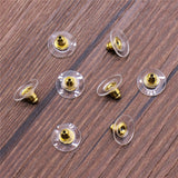WYSIWYG 200pcs 2 Colors 6x10mm Earring Back Stoppers Ear Post Jewelry Findings &amp; Components DIY Jewelry Accessories