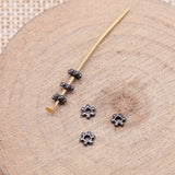 WYSIWYG 200pcs 3x4mm Spacer Beads For Jewelry Making Antique Silver Color Jewelry Findings EF3796