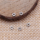 WYSIWYG 200pcs 3x4mm Spacer Beads For Jewelry Making Antique Silver Color Jewelry Findings EF3796