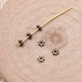 WYSIWYG 200pcs 3x4mm Spacer Beads For Jewelry Making Antique Silver Color Jewelry Findings EF3796