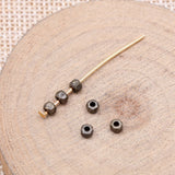WYSIWYG 200pcs Spacer Beads Diy Metal Alloy Jewelry Findings Antique Silver Color 3x3mm